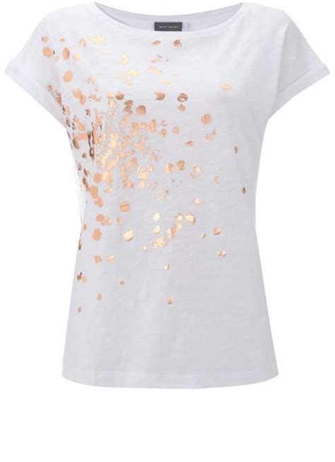 Shine in Style: Rose Gold Graphic Tee for Women